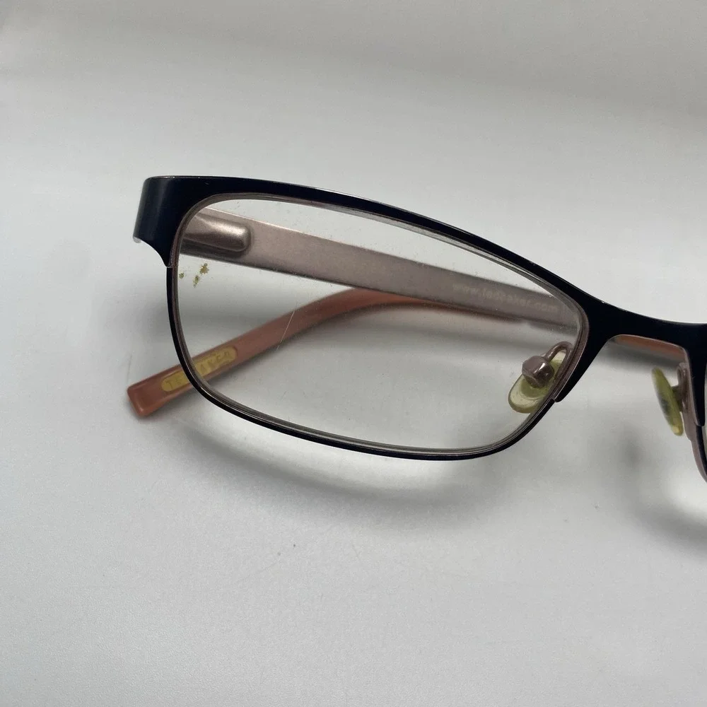 Ted Baker Eyeglasses Women FRAME ONLY Alosiu B222 52-16-135 Black Pink 557
